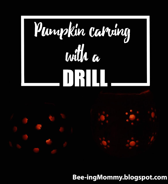drill pumpkins, pumpkin carving alternative, tiny pumpkin decorating
