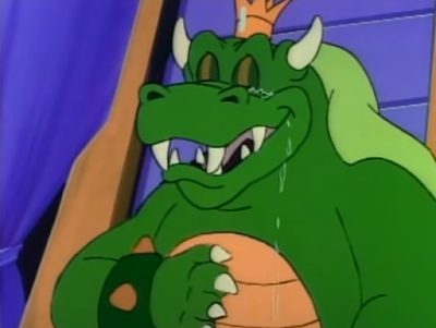 King Koopa crying tears cartoon Super Mario Bros. masculinity