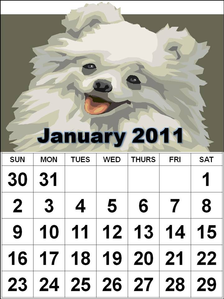 January 2011 Calendar For Kids. Calendar 2011 January