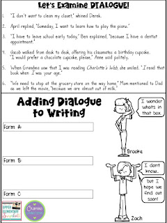 adding dialogue to writing a free lesson upper elementary snapshots