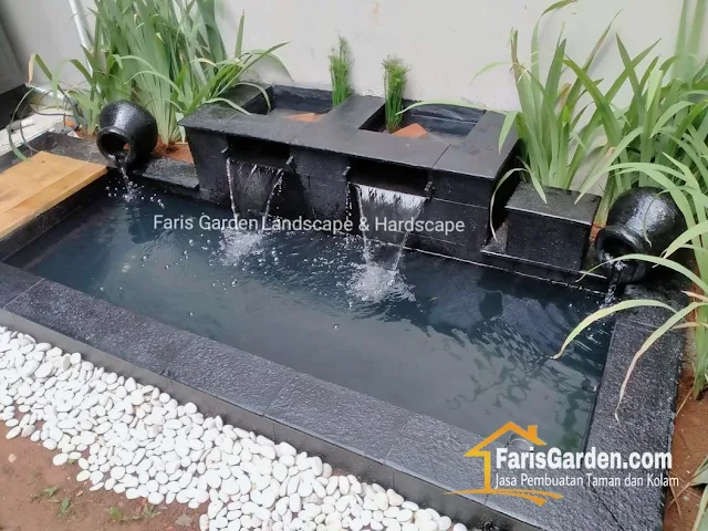 Contoh Model Desain Kolam Koi Minimalis Unik Elegan