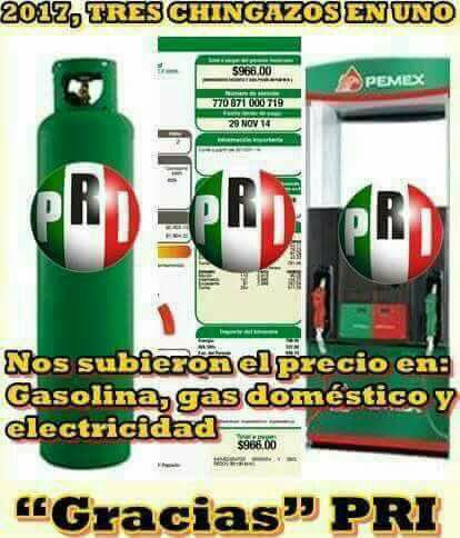 El incremento a los precios de la gasolina, luz y gas desploman el poder adquisitivo del salario.