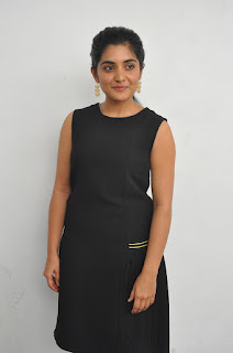 Nivetha Thomas In Black Dress At 118 Movie Interview