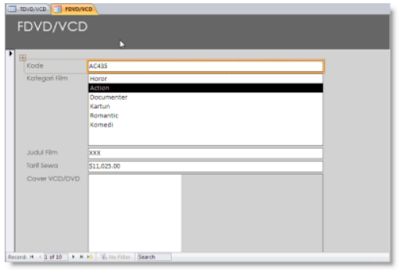  Tutorial dan Panduan Lengkap Microsoft Office Access Membuat, Menggunakan dan Memodifikasi Form pada Microsoft Access 2007