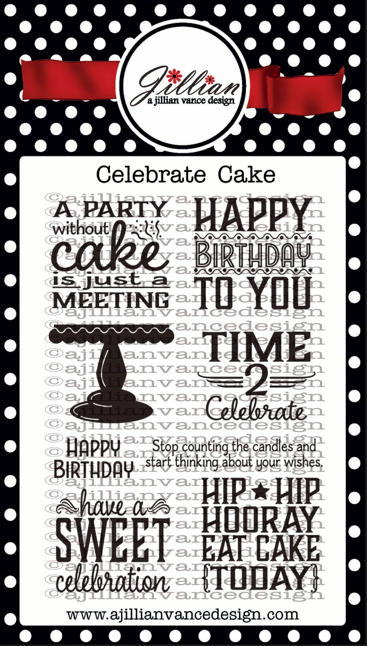 Celebrate Cake Birthday stamp