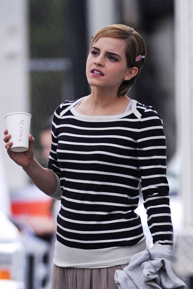 emma watson casual outfits. Emma Watson - On The Set Of