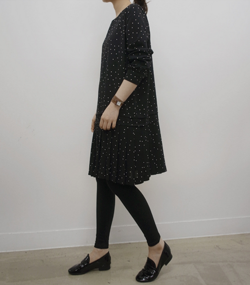 Loose Fit Polka Dot Dress