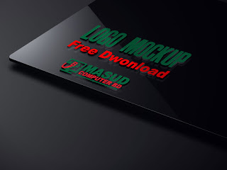 3D Realistic Tech Logo MockUp Free Download | Free PSD Mockup