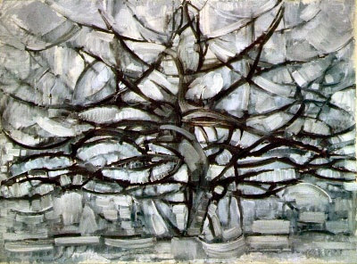 Arbol gris de Piet Mondrian