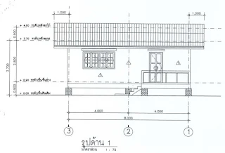 บ้านชั้นเดียว1 ห้องนอน 1 ห้องน้ำ 1จอดรถ [บ้านอรพิน078]