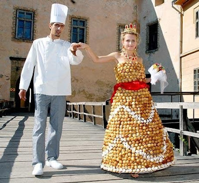 Here are some creative wedding dress designs