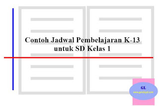  SD merupakan dokumen yang berisi pengaturan waktu berguru efektif terkait kegiatan PBM ya Contoh Jadwal Pembelajaran K-13 untuk SD