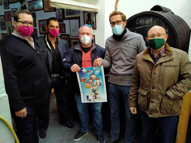 Manolo Herrera, Paco Borras, Jesus Parra, Alvaro González y Jose I González en la presentación