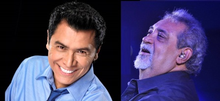 Alvaro Torres y Anthony Ríos en el teatro la Fiesta del Hotel Jaragua