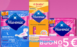 Logo Nuvenia ti regala buoni spesa da 5 euro