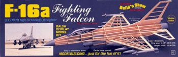  16a Fighting Falcon Guillows Balsa Wood Model Airplane Building Kit