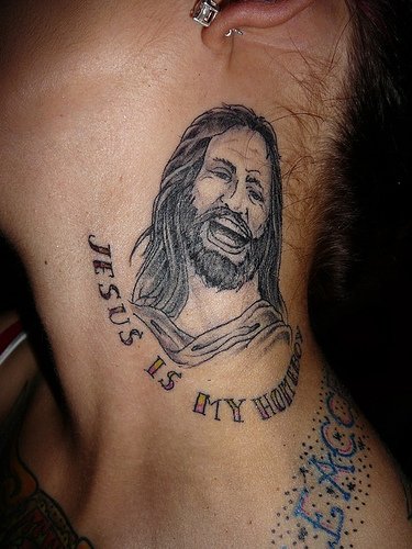 tattoo on neck for men