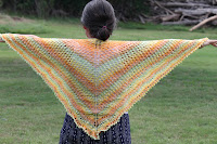 Homespun fleece shawl