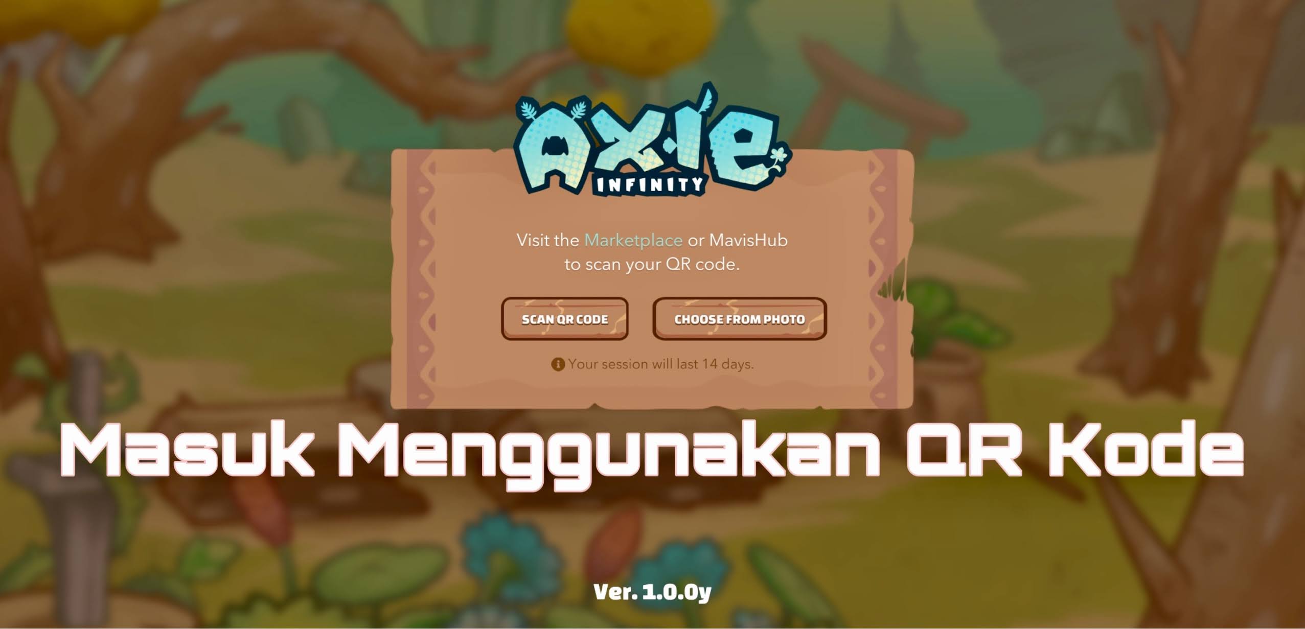 Mengambil Kode Qr Untuk Masuk Game Axie Infinity
