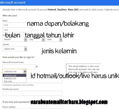 Cara Mudah Dan Cepat Membuat Email Di Hotmail