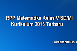 RPP Matematika Kelas 5 Kurikulum 2013 Revisi 2019