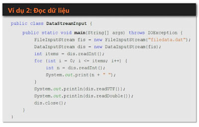 Đọc_ghi dữ liệu kiểu object trong lập trình java