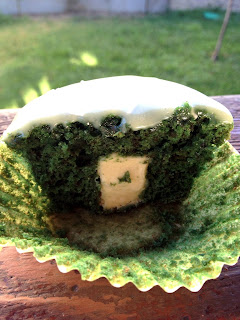 Cupcake de té verde matcha