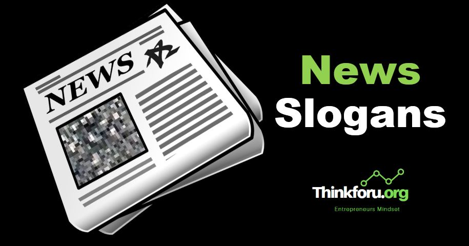 Cover Image of News Slogans Generator :  1000+ Best Catchy Unique [ news slogans generator ] , Taglines , One-liners , Social Media Caption , Title , Bio And Many More