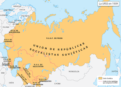 Resultado de imagen para la unión soviética en 1939