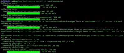 GHunt installing requirements