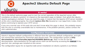 You should see the Apache 2 Ubuntu Default Page if the installation is successful
