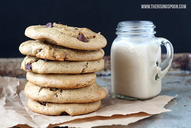 Flourless Peanut Butter Chocolate Chip Cookies