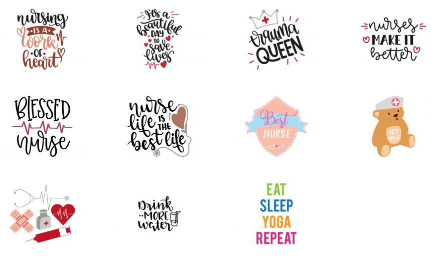 Download Free Nursing Healthcare Themed Svgs