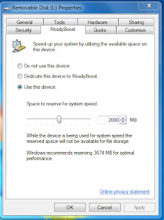 Readyboost in windows 7