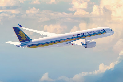 Singapore Airlines Airbus A350 in flight