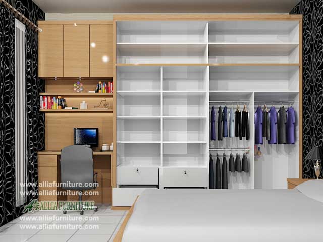  Lemari  minimalis  multifungsi  model waltz Allia Furniture