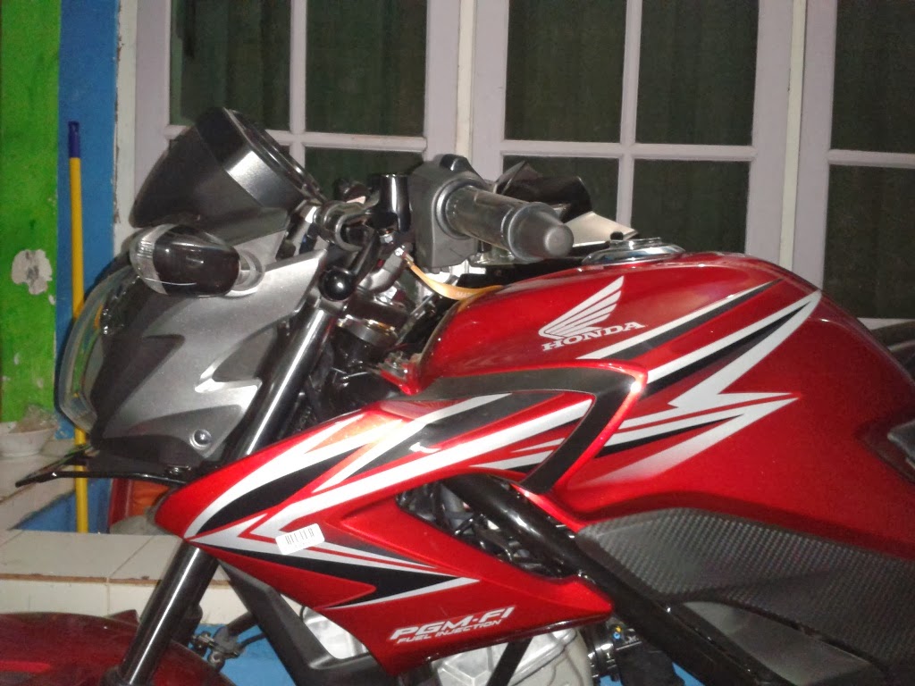 Agus Prasetios Blog CB150R Modifikasi Stang Ori Diputer Ke