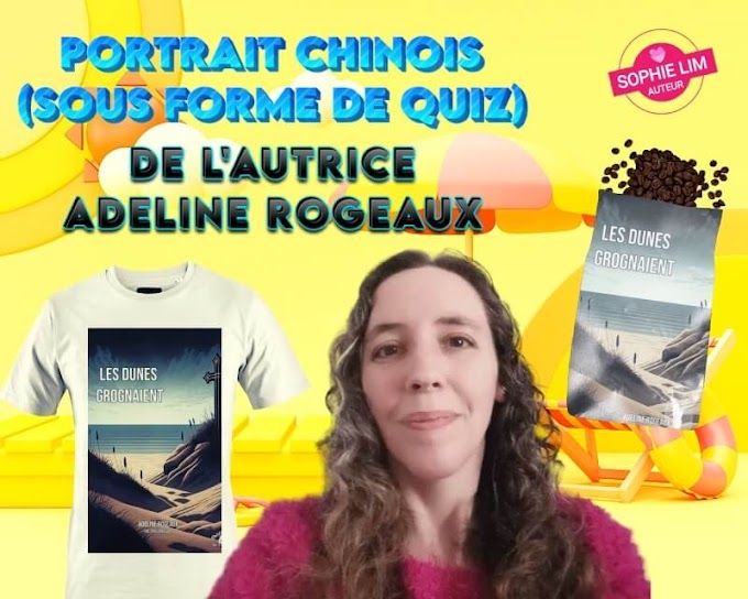 Interview YouTube et portrait chinois (sous forme de quiz) de l'autrice Adeline Rogeaux