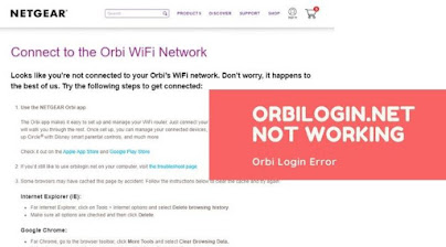 orbilogin.net not working