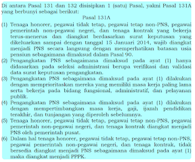 draft RUU perubahan UU ASN honorer bisa diangkat langsung menjadi PNS