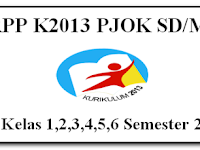 RPP K2013 PJOK SD/MI kelas 1,2,3,4,5,6 Semester 2