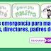 kits de emergencia para maestros, alumnos, directores, padres de familia