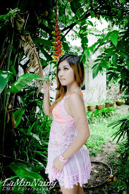 attractive outdoor portrait maw phoo maung