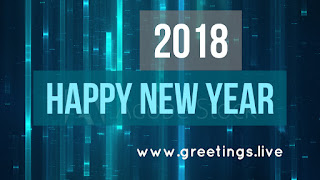 Digital expression new year live greetings 2018
