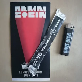 Rammstein bilet, zapalniczka Ohne Dich, Chorzów, Stadion Śląski