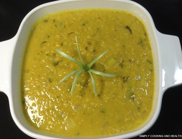 Mild and easy  Masoor dal ( Red Lentil) with coconut milk