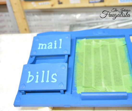 Upcycled Family Command Center Mail Sorter