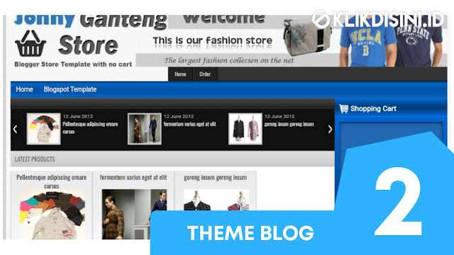 Template Blogger Toko Online Gratis - Template Blogger Responsive Premium Tanpa Cart