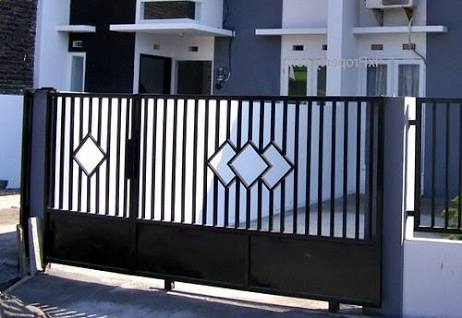 Contoh pagar besi rumah minimalis modern