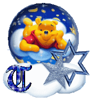 Abecedario Animado de Winnie the Pooh en Bola de Nieve.